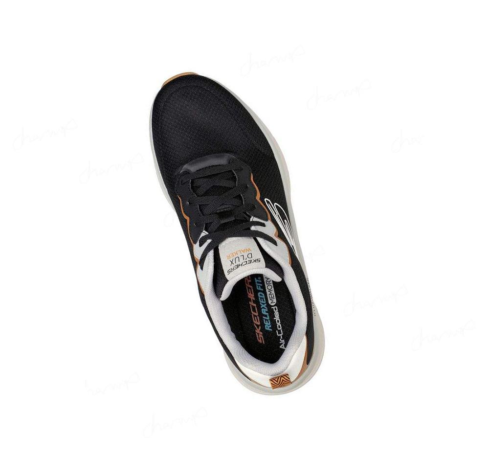 Zapatillas Para Caminar Skechers Relaxed Fit: D'Lux Walker - Scrambler Hombre Negras | 58620_AR