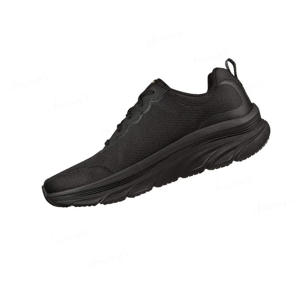 Zapatillas Para Caminar Skechers Relaxed Fit: D'Lux Walker - Scrambler Hombre Negras Gris | 586AL_AR