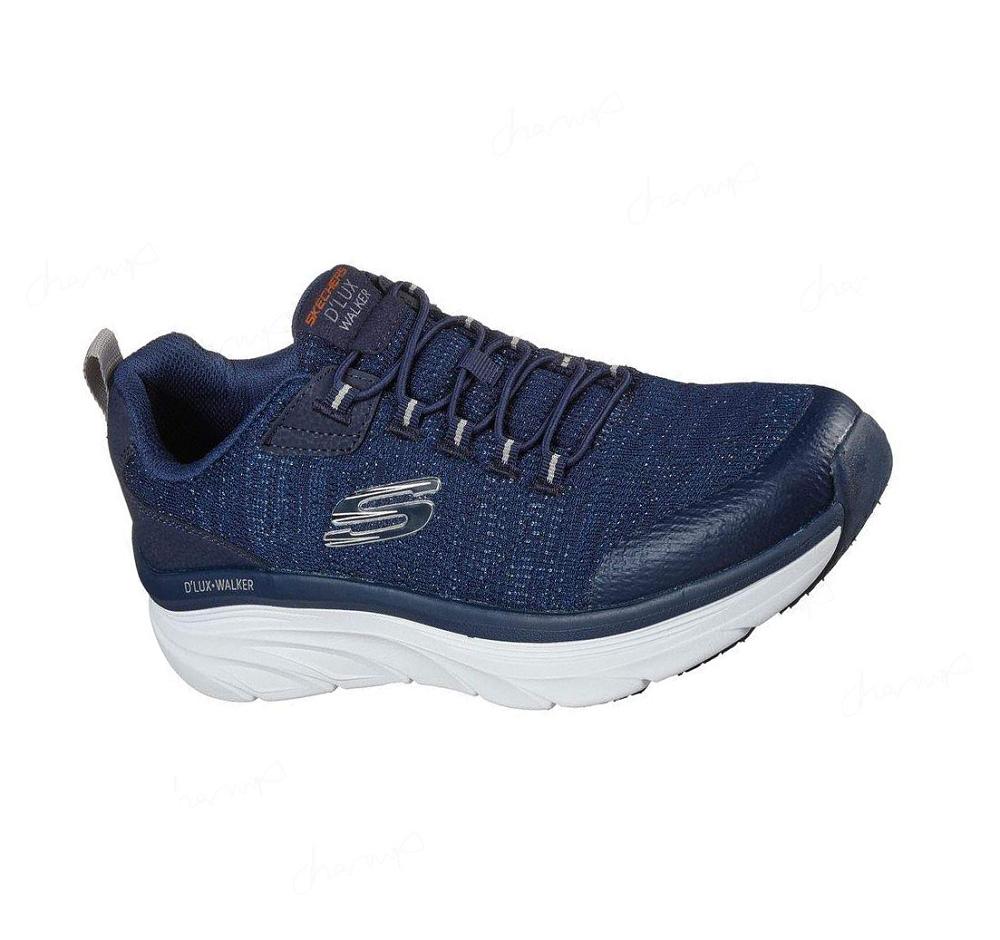 Zapatillas Para Caminar Skechers Relaxed Fit: D\'Lux Walker - Pensive Hombre Azul Marino | 588T3_AR