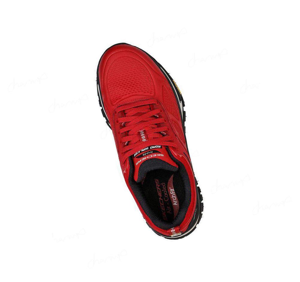 Zapatillas Para Caminar Skechers Relaxed Fit: Arch Fit Carretera Walker - Recon Hombre Rojas Negras | 606AL_AR