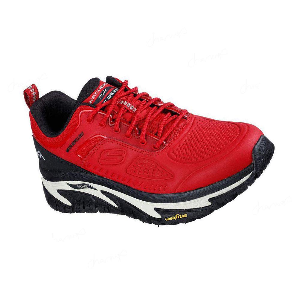 Zapatillas Para Caminar Skechers Relaxed Fit: Arch Fit Carretera Walker - Recon Hombre Rojas Negras | 606AL_AR