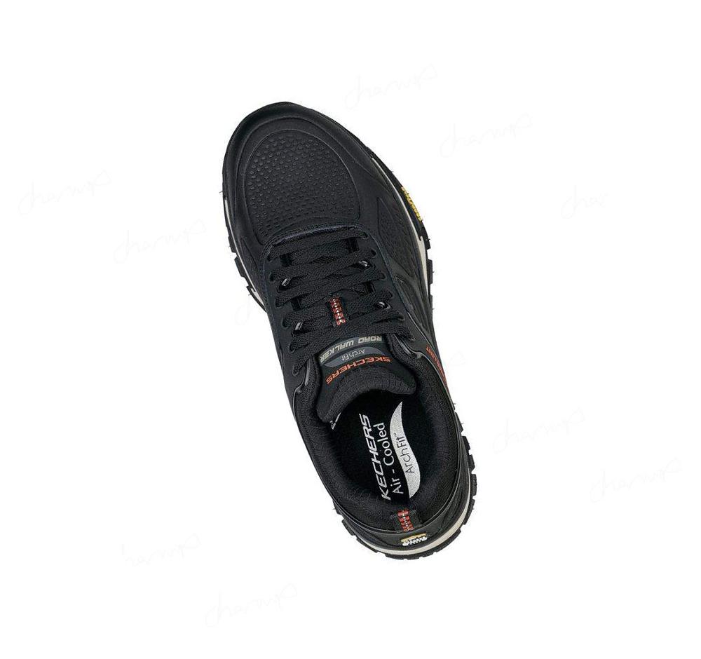 Zapatillas Para Caminar Skechers Relaxed Fit: Arch Fit Carretera Walker - Recon Hombre Negras | 60T5D_AR