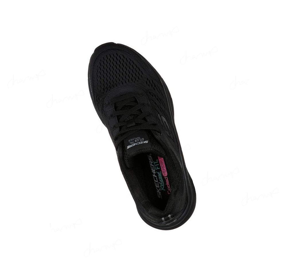 Zapatillas Para Caminar Skechers Relaxed Fit: D'Lux Walker - Infinite Motion Mujer Negras | 688AR_AR