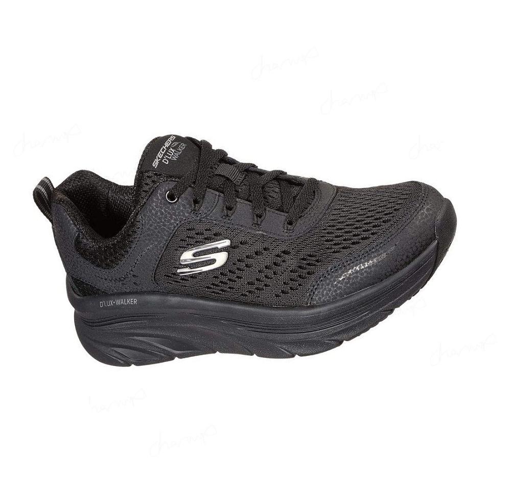 Zapatillas Para Caminar Skechers Relaxed Fit: D\'Lux Walker - Infinite Motion Mujer Negras | 688AR_AR