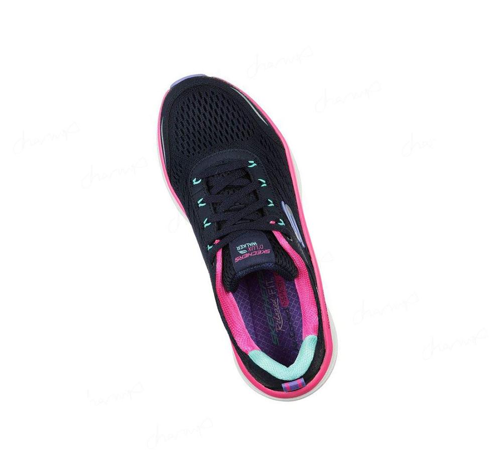 Zapatillas Para Caminar Skechers Relaxed Fit: D'Lux Walker - Infinite Motion Mujer Azul Marino Multicolor | 6919P_AR