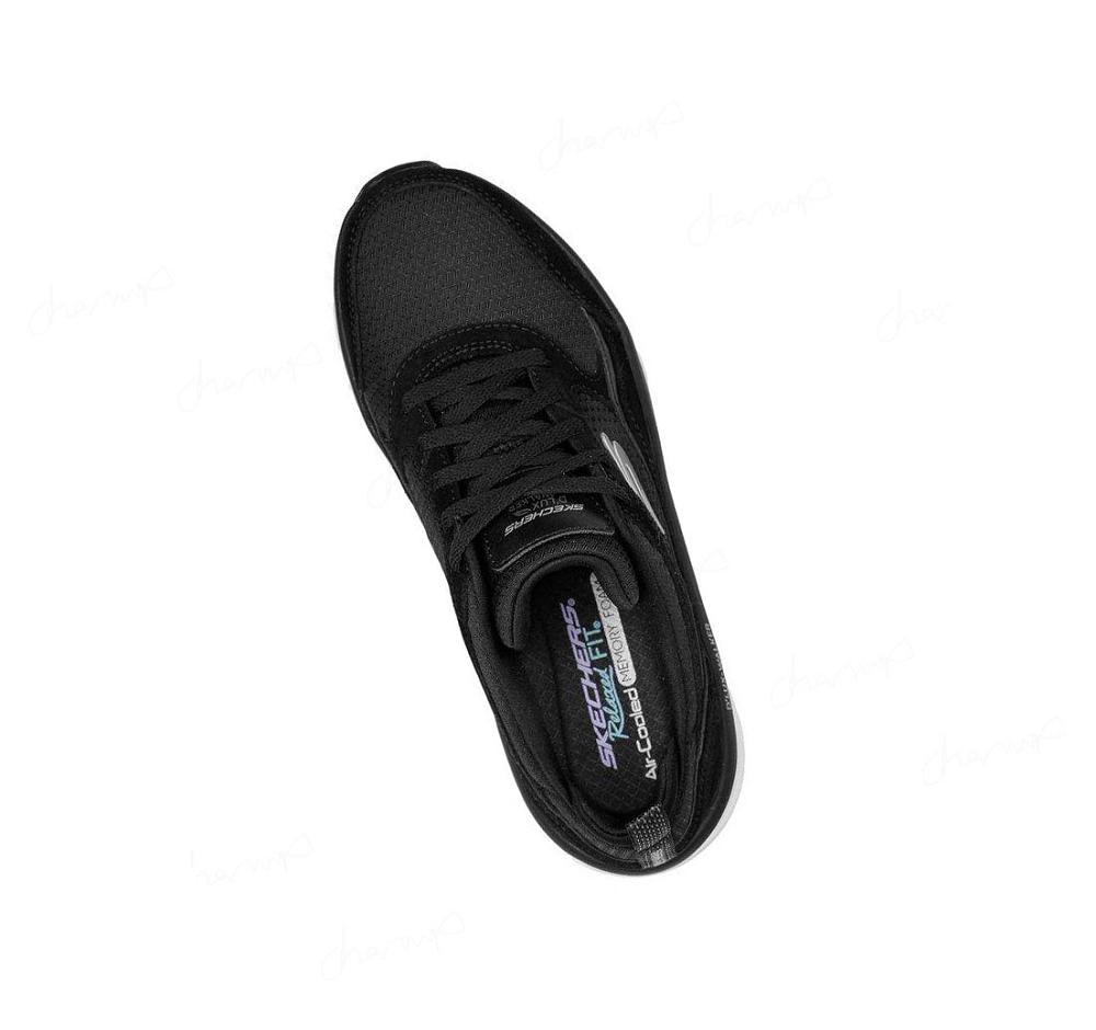 Zapatillas Para Caminar Skechers Relaxed Fit: D'Lux Walker - New Moment Mujer Negras Blancas | 6922L_AR