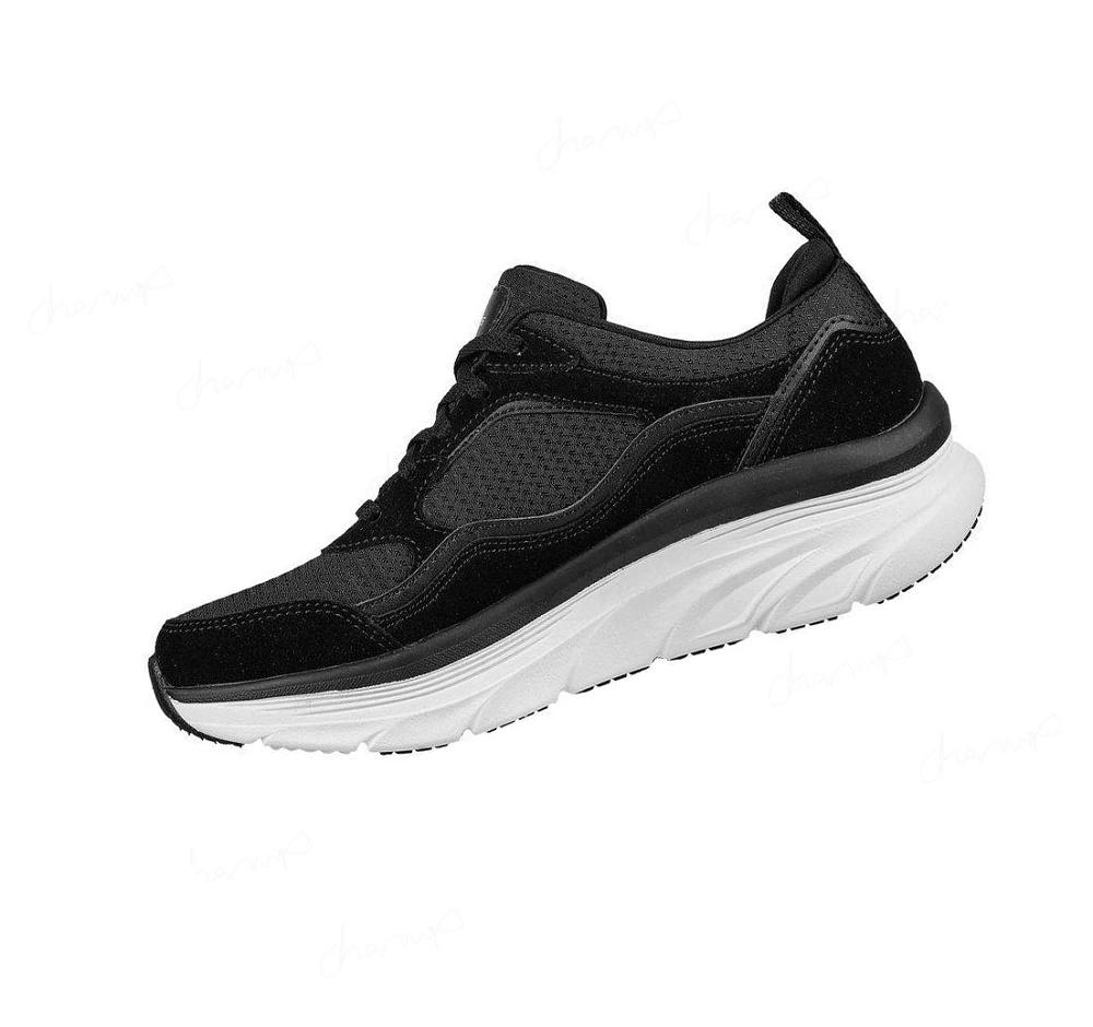 Zapatillas Para Caminar Skechers Relaxed Fit: D'Lux Walker - New Moment Mujer Negras Blancas | 6922L_AR