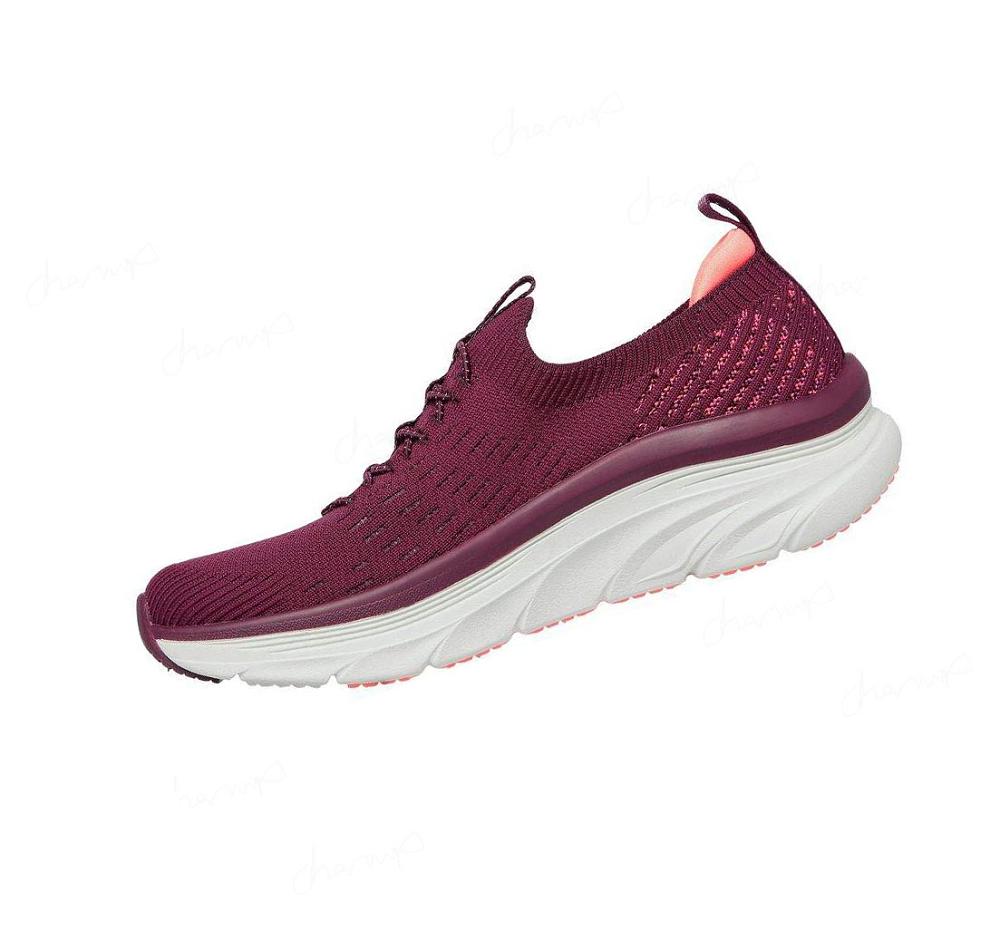 Zapatillas Para Caminar Skechers Relaxed Fit: D'Lux Walker - Star Stunner Mujer Moradas | 69690_AR