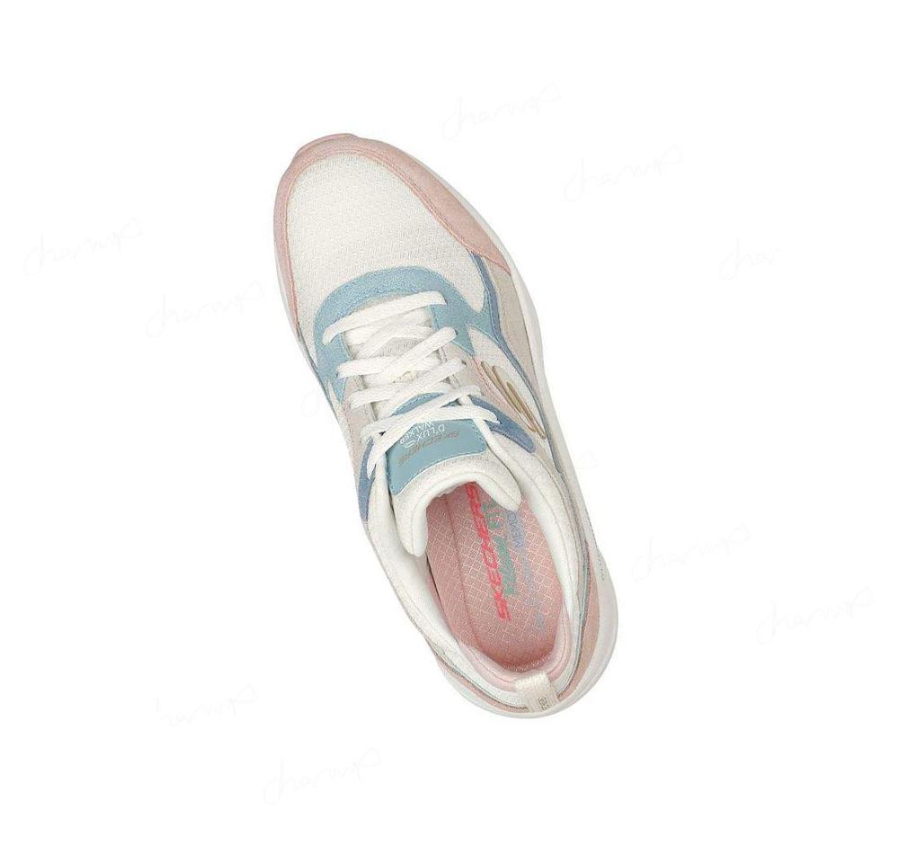 Zapatillas Para Caminar Skechers Relaxed Fit: D'Lux Walker - New Moment Mujer Blancas Rosas | 69AAK_AR