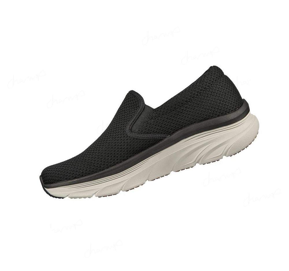 Zapatillas Para Caminar Skechers Relaxed Fit: D'Lux Walker - Murlino Hombre Negras Blancas | A3818_AR