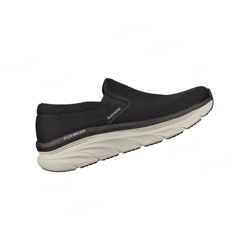 Zapatillas Para Caminar Skechers Relaxed Fit: D'Lux Walker - Murlino Hombre Negras Blancas | A3818_AR