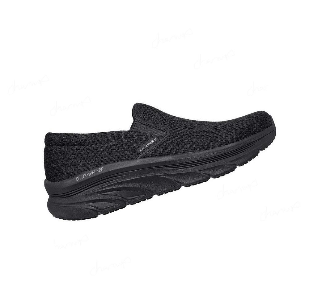 Zapatillas Para Caminar Skechers Relaxed Fit: D'Lux Walker - Murlino Hombre Negras | AA060_AR