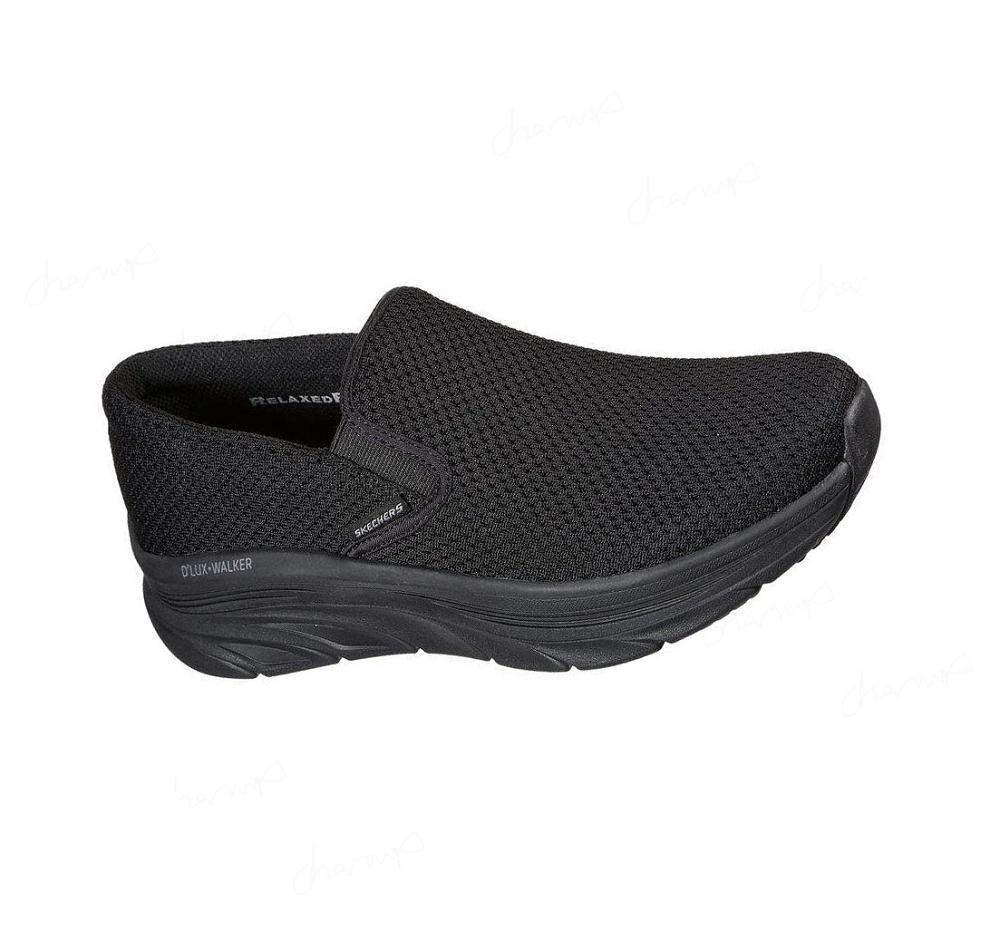 Zapatillas Para Caminar Skechers Relaxed Fit: D\'Lux Walker - Murlino Hombre Negras | AA060_AR