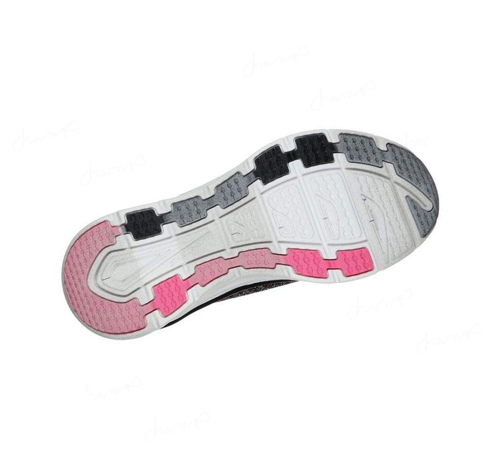 Zapatillas Para Caminar Skechers Relaxed Fit: D'Lux Walker - Quick Upgrade Mujer Negras Rosas | I355P_AR