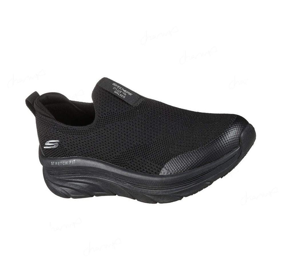 Zapatillas Para Caminar Skechers Relaxed Fit: D\'Lux Walker - Quick Upgrade Mujer Negras | I36TB_AR