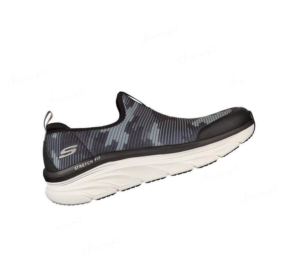 Zapatillas Para Caminar Skechers Relaxed Fit: D'Lux Walker - Boundless Hombre Negras Blancas | T61AB_AR