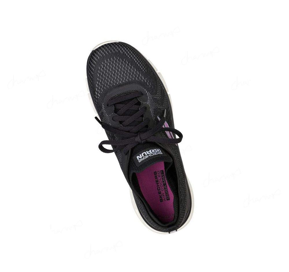 Zapatillas Running Skechers GO RUN Glide-Step Flex - Skylar Mujer Negras Blancas | 5A23B_AR