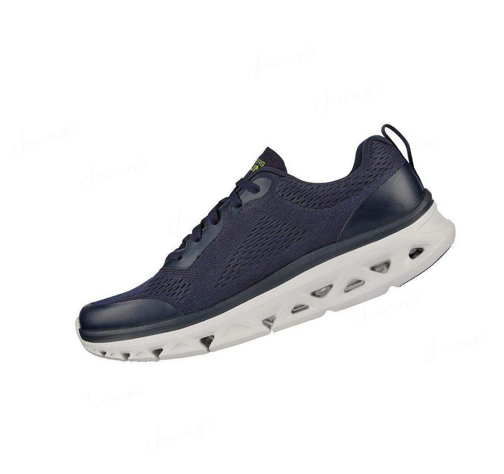 Zapatillas Running Skechers GO RUN Glide-Step Flex Hombre Azul Marino Verde Claro | 656A0_AR