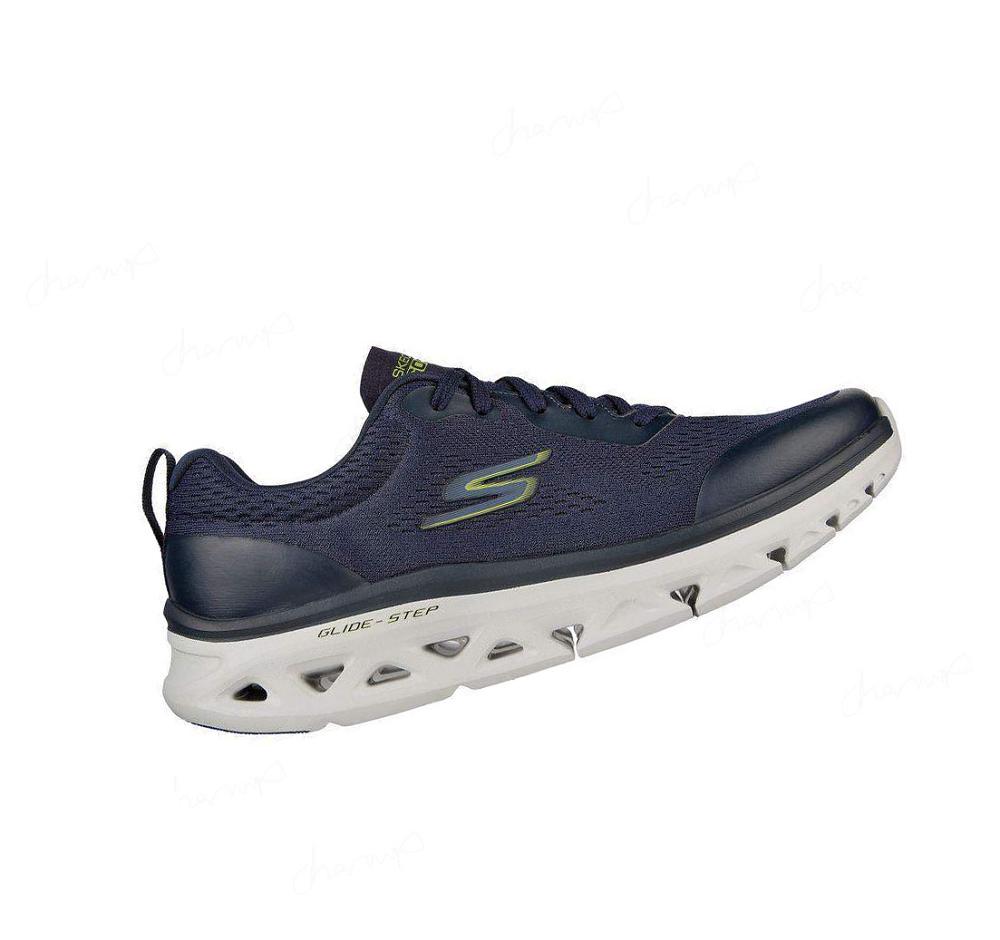 Zapatillas Running Skechers GO RUN Glide-Step Flex Hombre Azul Marino Verde Claro | 656A0_AR