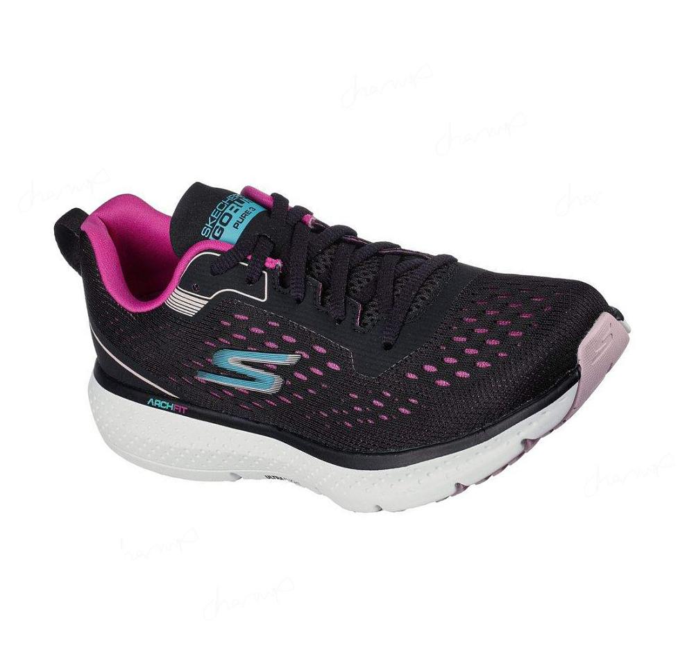 Zapatillas Running Skechers GO RUN Pure 3 Mujer Negras | 5AT38_AR