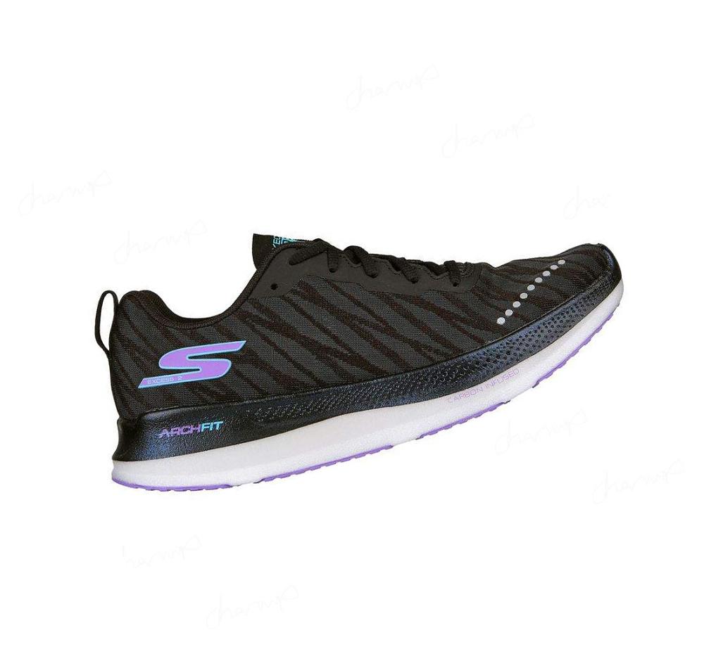 Zapatillas Running Skechers GO RUN Razor Excess 2 Mujer Negras Moradas | 5A980_AR