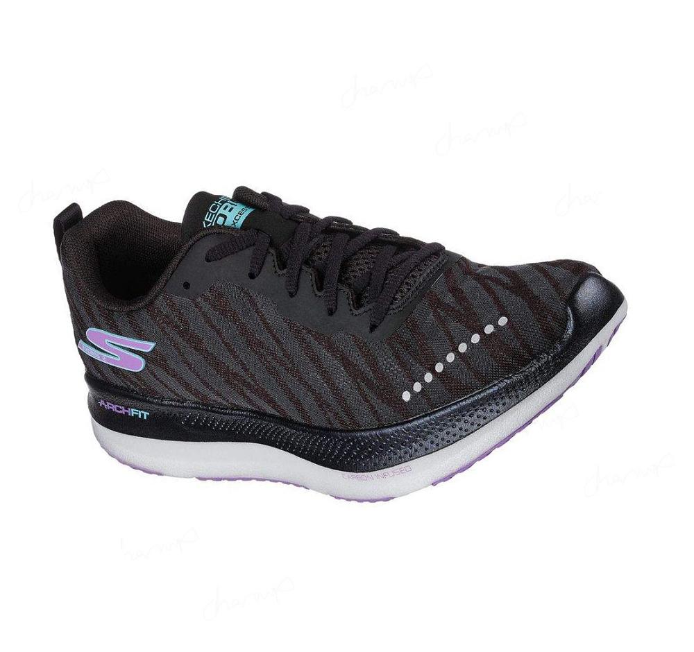 Zapatillas Running Skechers GO RUN Razor Excess 2 Mujer Negras Moradas | 5A980_AR