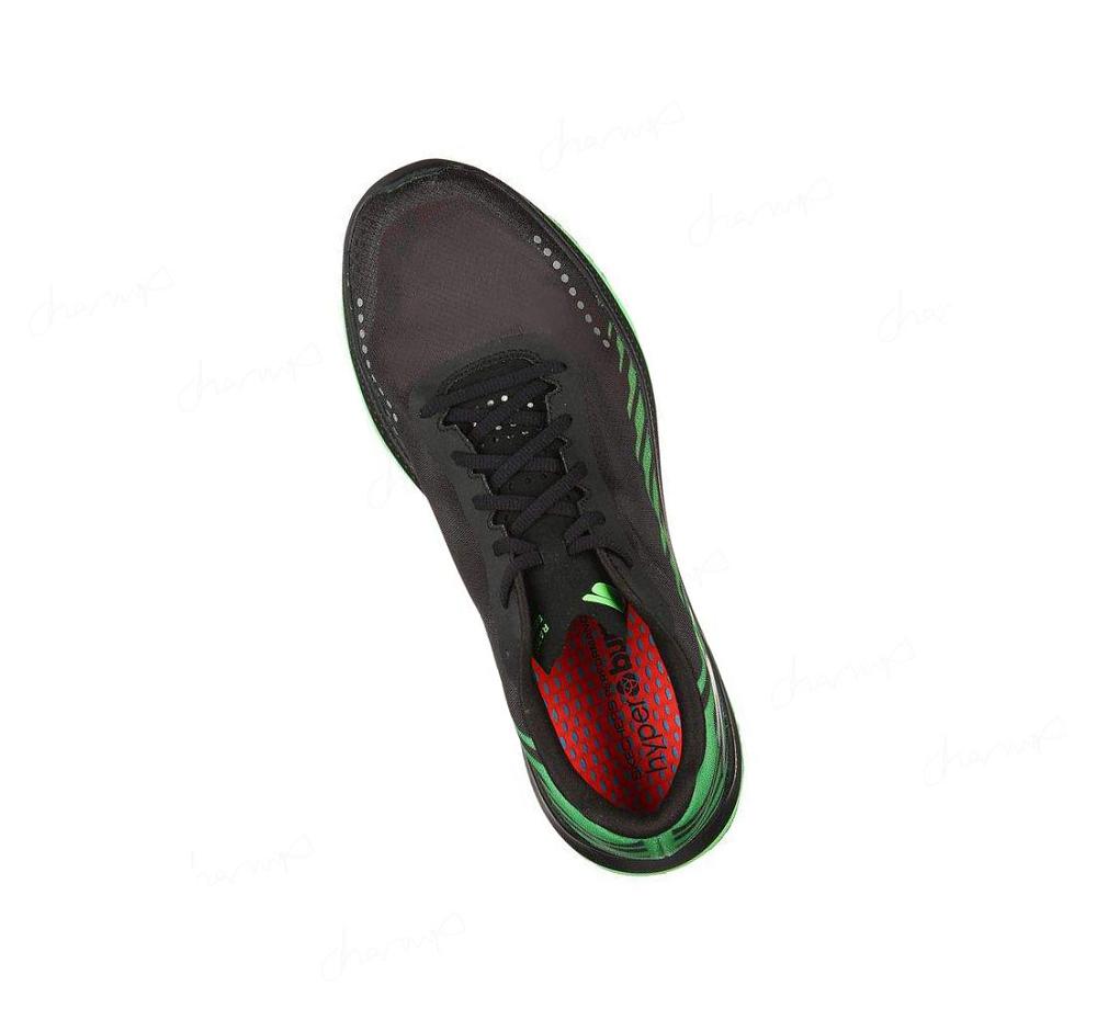 Zapatillas Running Skechers GO RUN Razor Excess Hombre Negras Verde Claro | A839P_AR