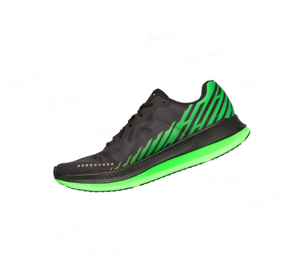 Zapatillas Running Skechers GO RUN Razor Excess Hombre Negras Verde Claro | A839P_AR