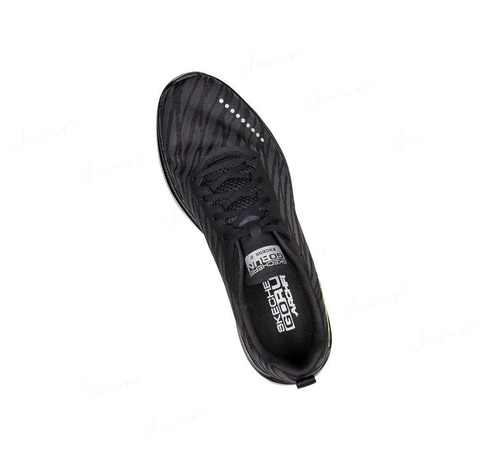 Zapatillas Running Skechers GO RUN Razor Excess 2 Hombre Negras Blancas | A862A_AR