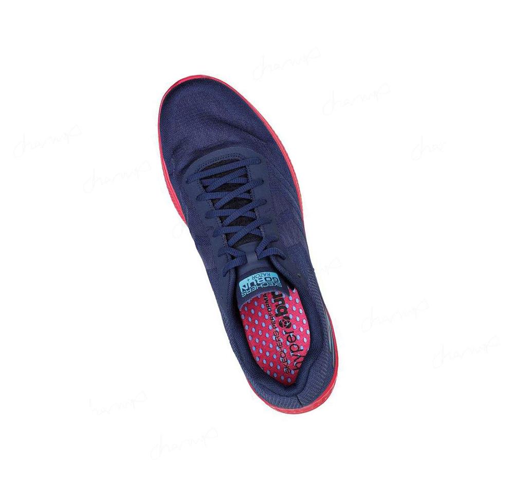 Zapatillas Running Skechers GO RUN Razor Hombre Azul Marino Multicolor | AT890_AR