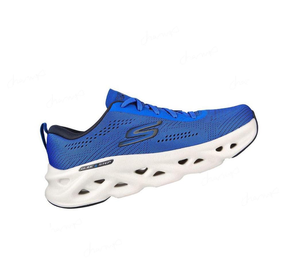 Zapatillas Running Skechers GO RUN Swirl Tech Hombre Azules | 6A8T8_AR