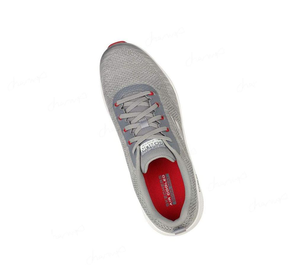 Zapatillas Running Skechers GOrun Elevate - Cipher Hombre Gris Rojas | AA89D_AR