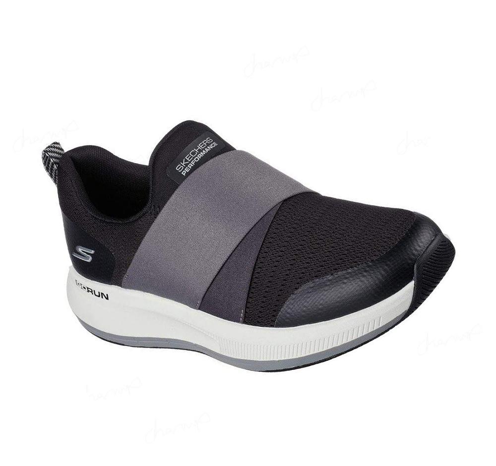 Zapatillas Running Skechers GOrun Pulse - Bold Venture Mujer Negras Gris | 62A8L_AR