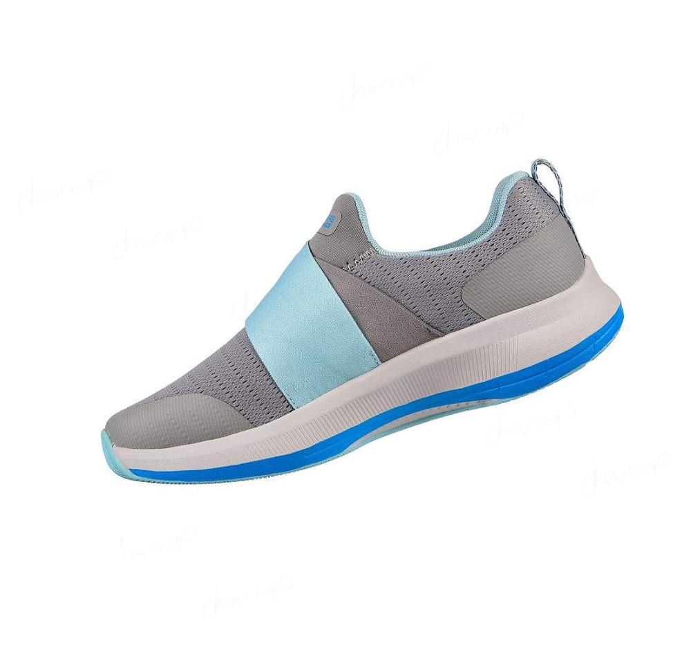 Zapatillas Running Skechers GOrun Pulse - Bold Venture Mujer Gris Azules | 62T3A_AR