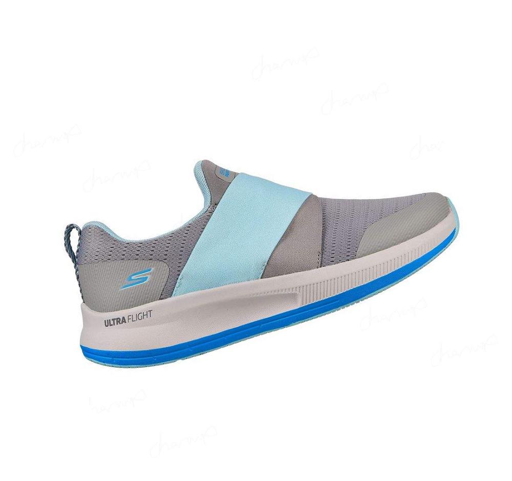 Zapatillas Running Skechers GOrun Pulse - Bold Venture Mujer Gris Azules | 62T3A_AR