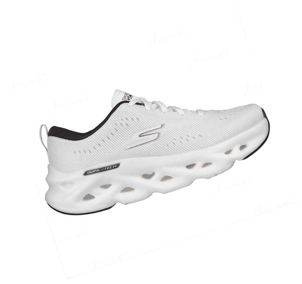 Zapatillas Running Skechers GOrun Swirl Tech Mujer Blancas Negras | 6298L_AR