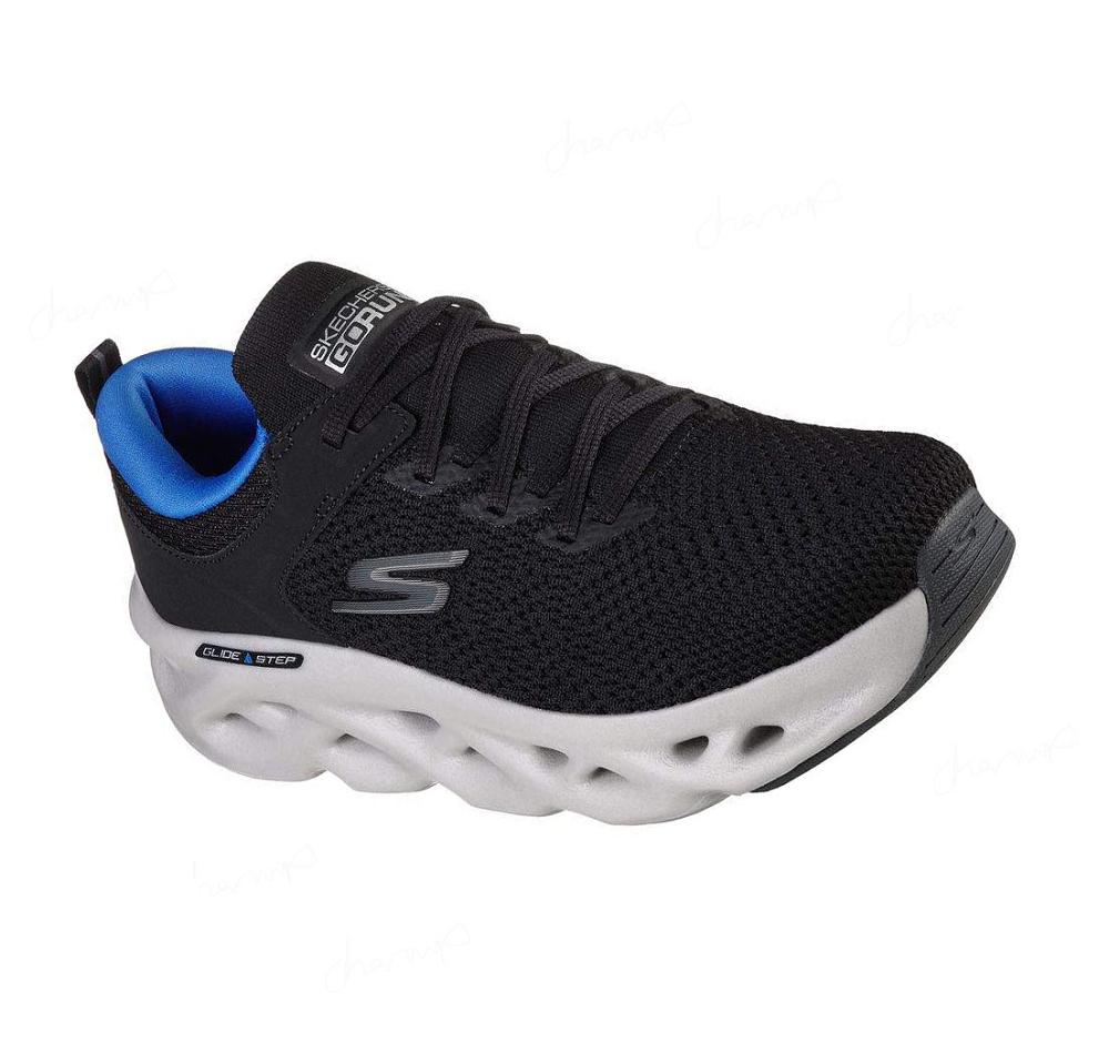 Zapatillas Running Skechers GOrun Swirl Tech - Dash Charge Hombre Negras Azules | 6A62L_AR