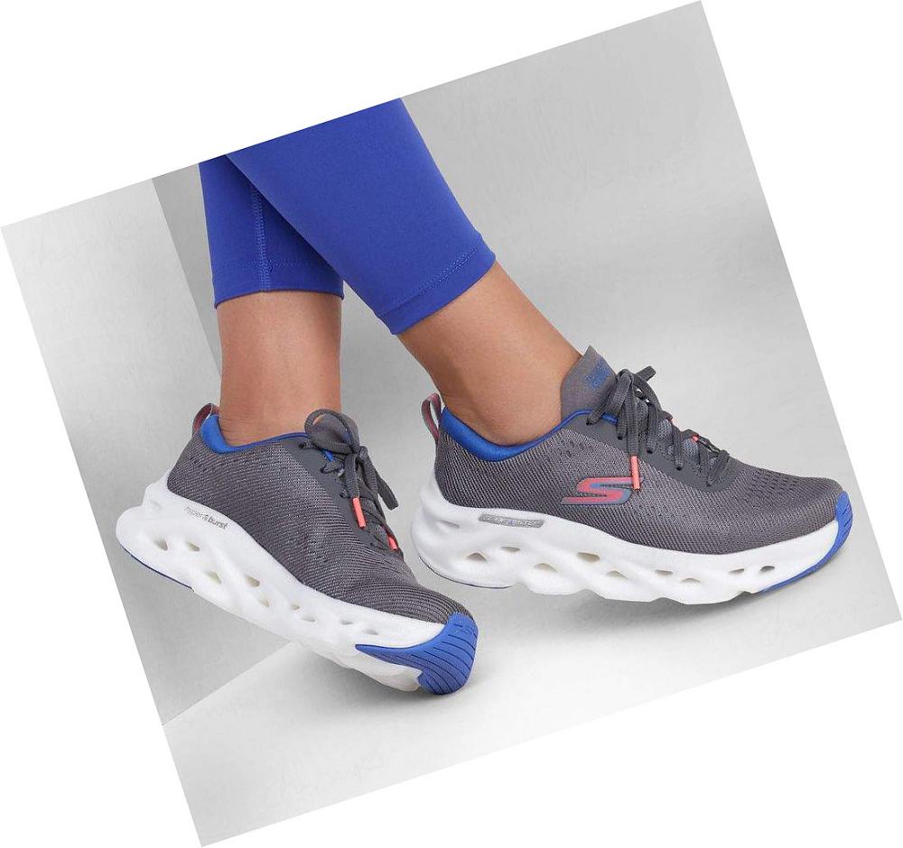 Zapatillas Running Skechers GOrun Swirl Tech Mujer Gris | T309P_AR