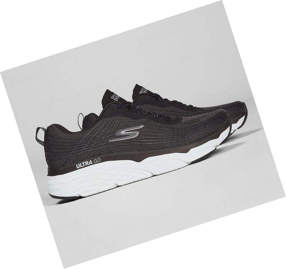 Zapatillas Running Skechers Max Cushioning Elite - Brilliant Hombre Negras Blancas | 613T0_AR