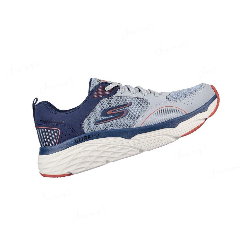 Zapatillas Running Skechers Max Cushioning Elite - Rivalry Hombre Gris Azul Marino | 62000_AR