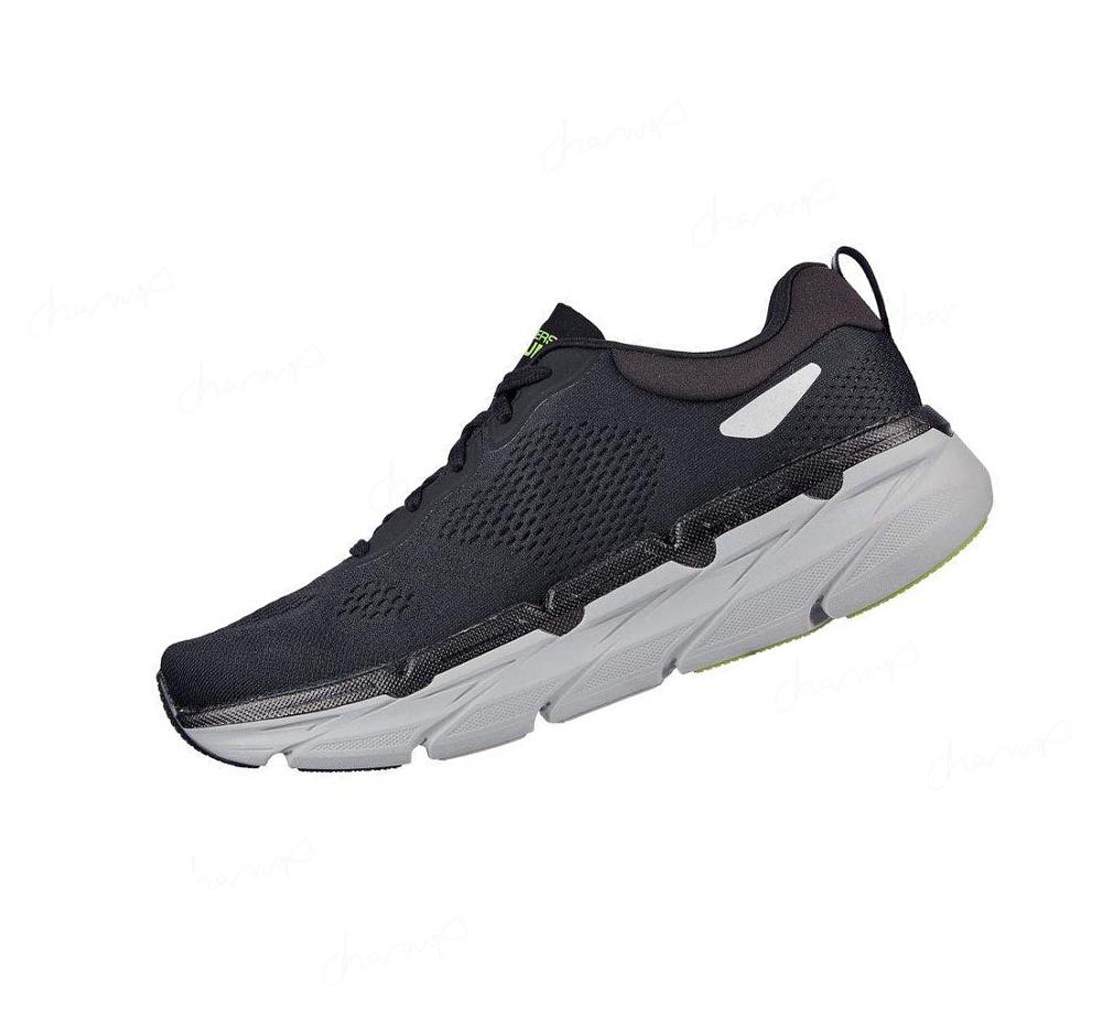 Zapatillas Running Skechers Max Cushioning Premier - Perspective Hombre Negras Verde Claro | 628TG_AR