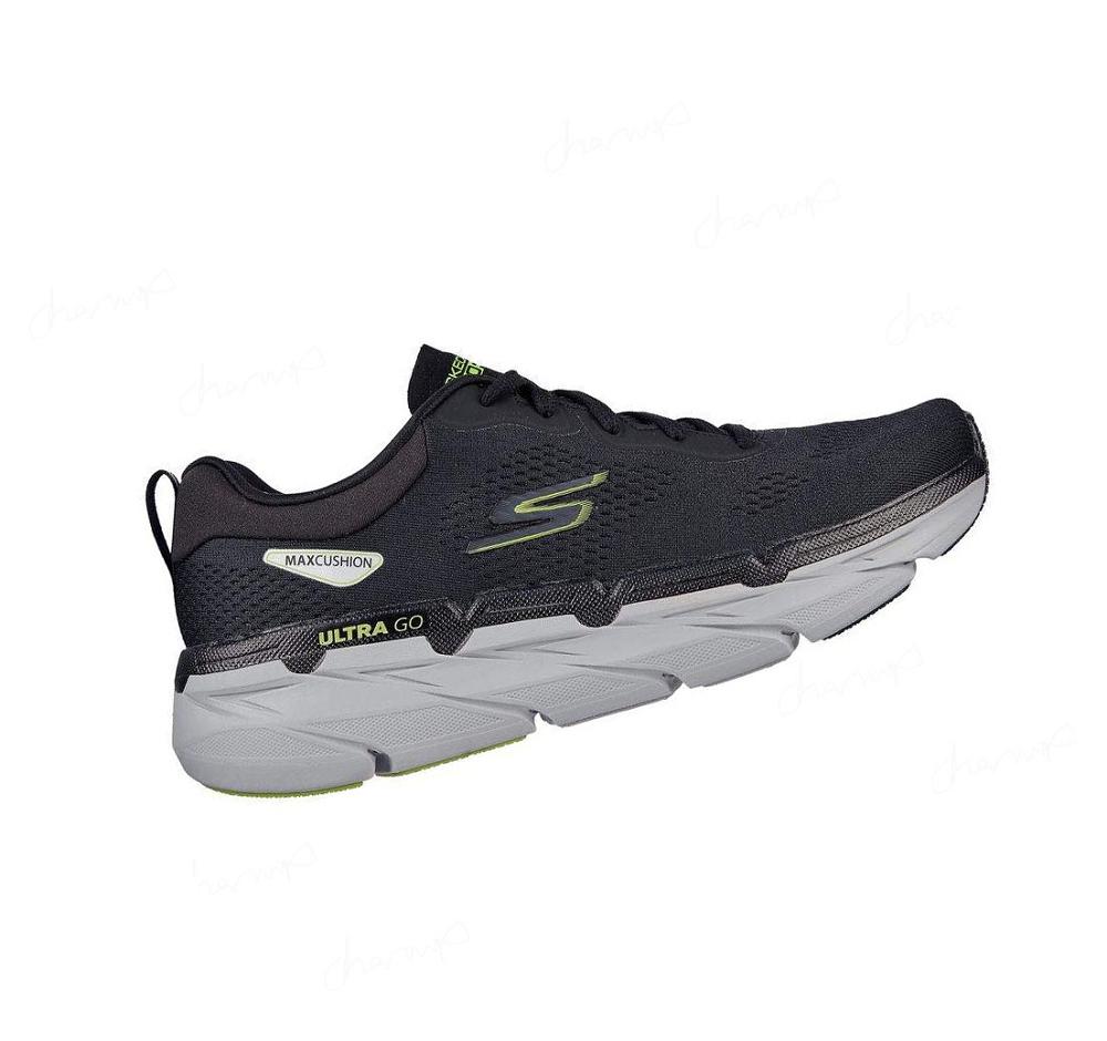 Zapatillas Running Skechers Max Cushioning Premier - Perspective Hombre Negras Verde Claro | 628TG_AR