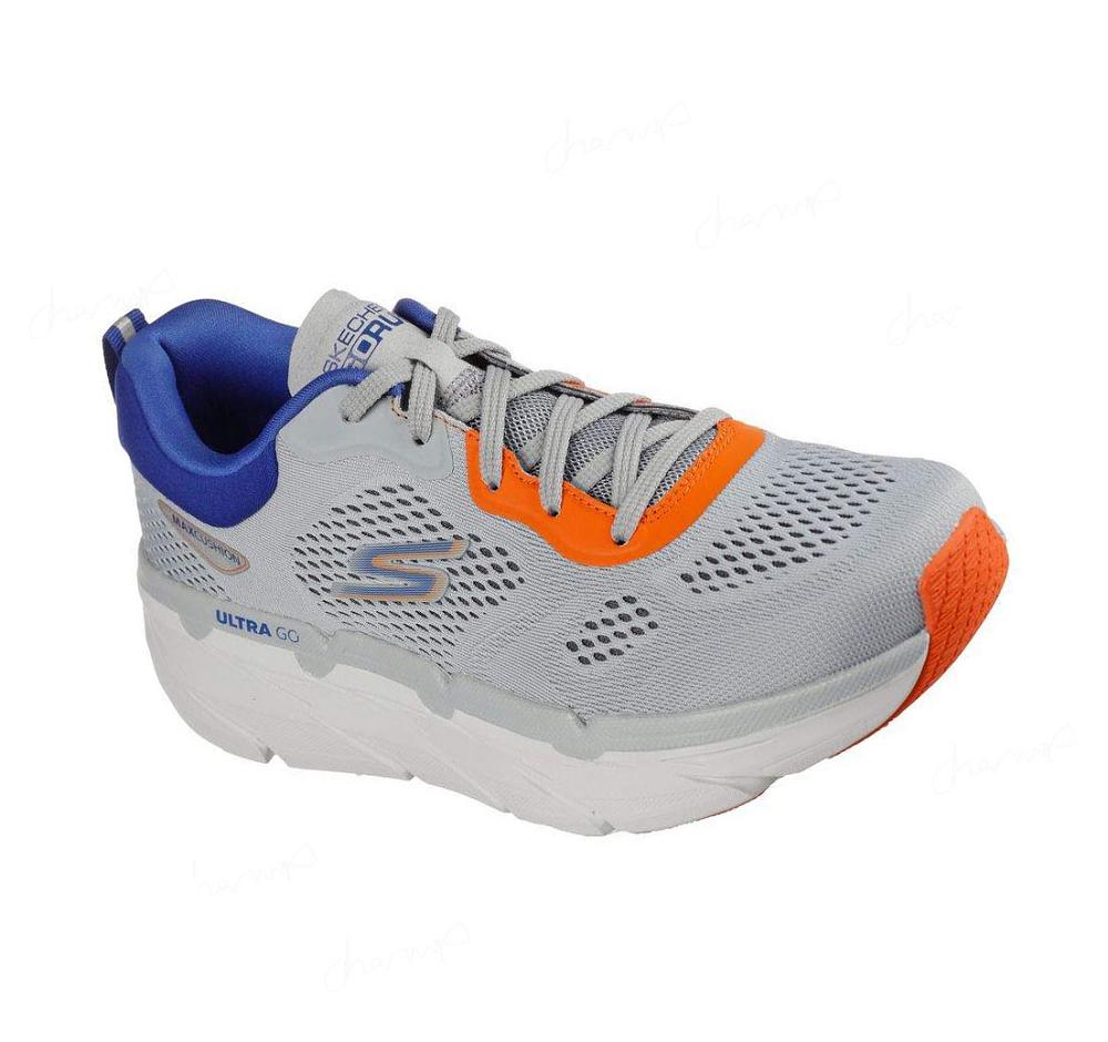 Zapatillas Running Skechers Max Cushioning Premier - Perspective Hombre Gris Azules | 62T5X_AR