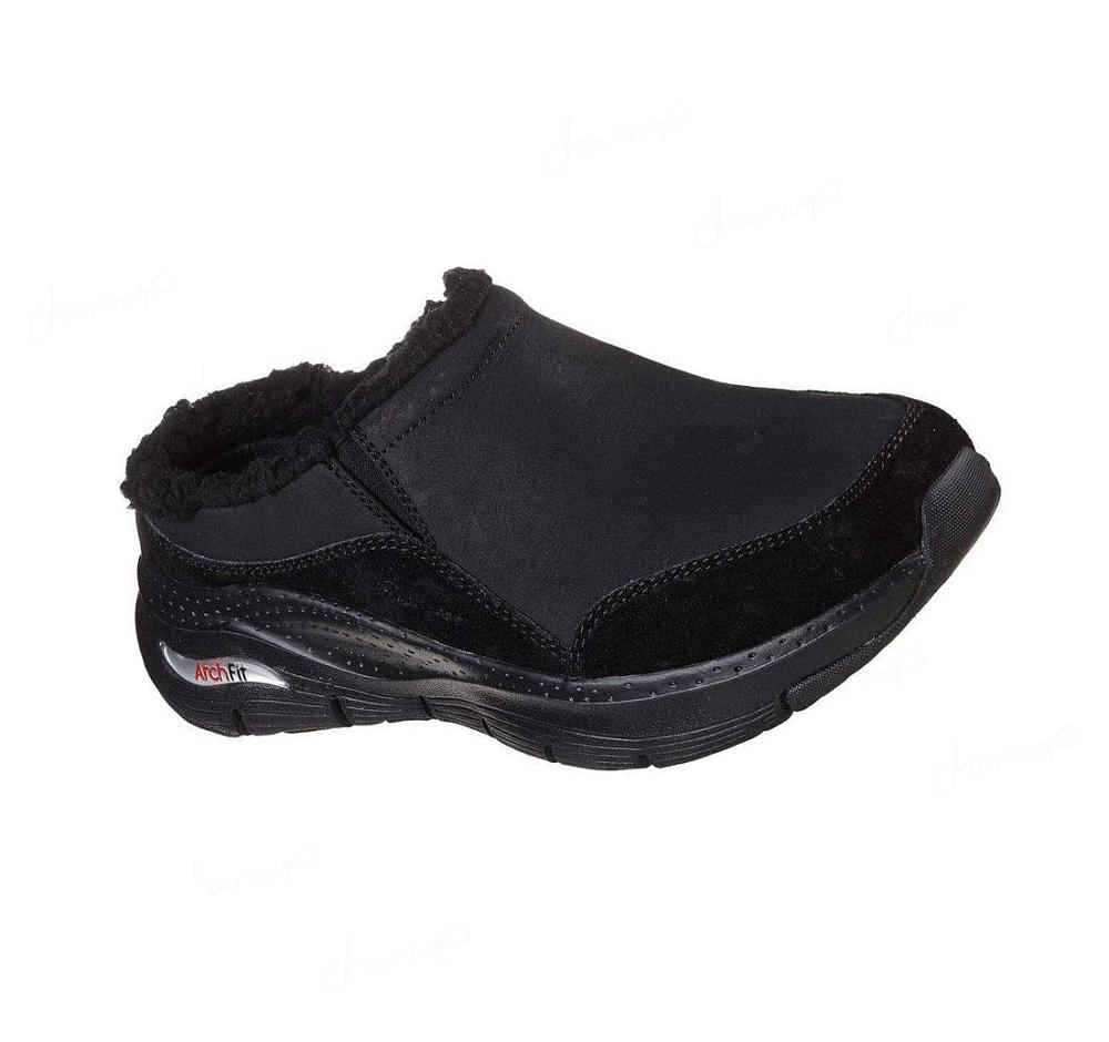 Zapatillas Sin Cordones Skechers Arch Fit Smooth Mujer Negras | 315AL_AR