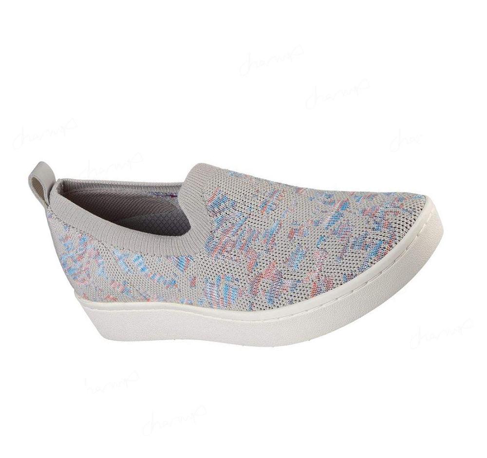 Zapatillas Sin Cordones Skechers Arch Fit Cup - Free Blossom Mujer Gris | 39138_AR