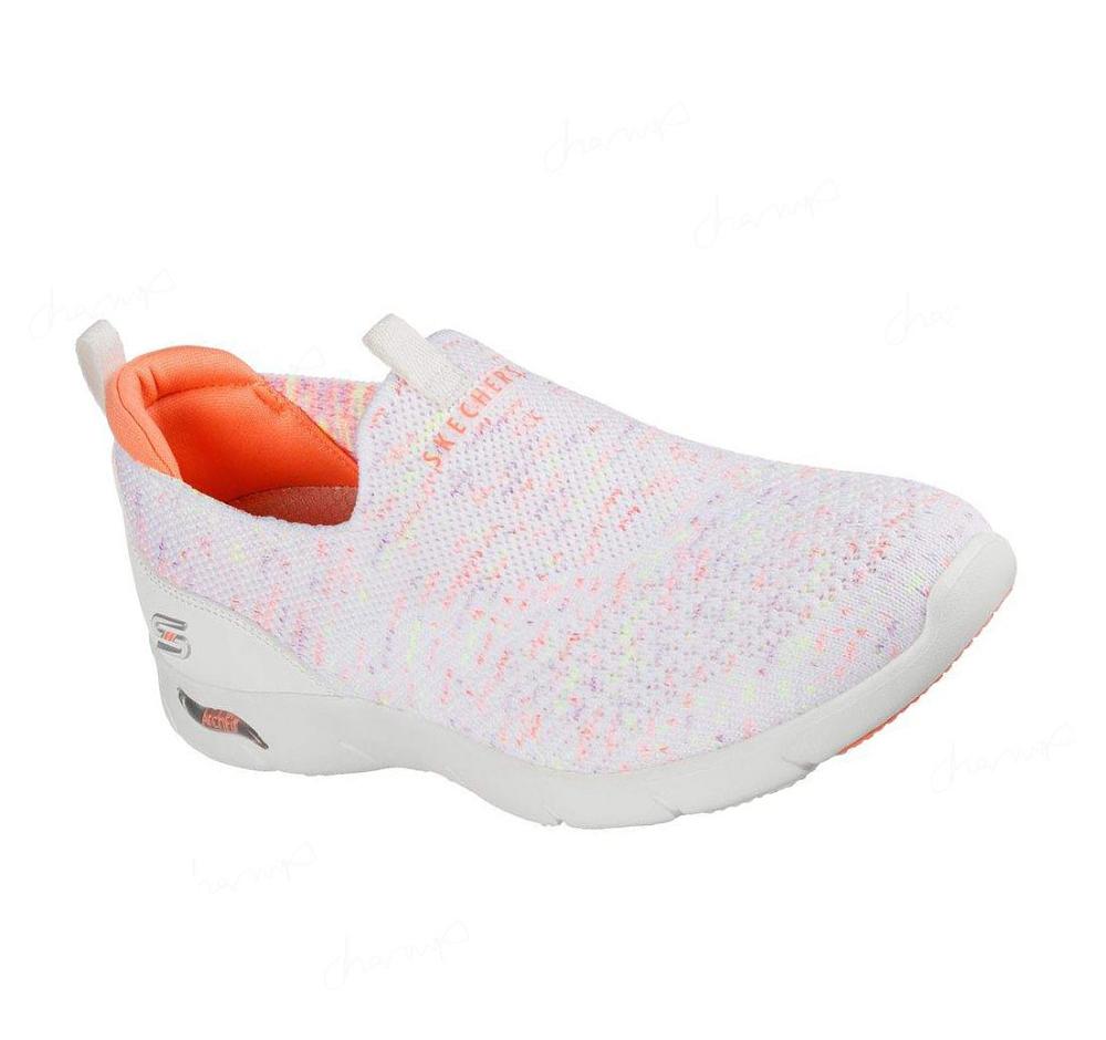 Zapatillas Sin Cordones Skechers Arch Fit Refine - All Heart Mujer Blancas Rosas | 3988S_AR