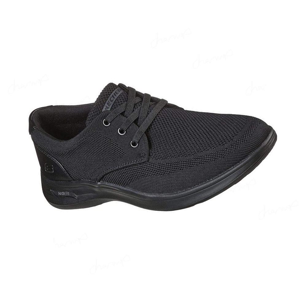 Zapatillas Sin Cordones Skechers Arch Fit Darlo - Weedon Hombre Negras | 53A38_AR