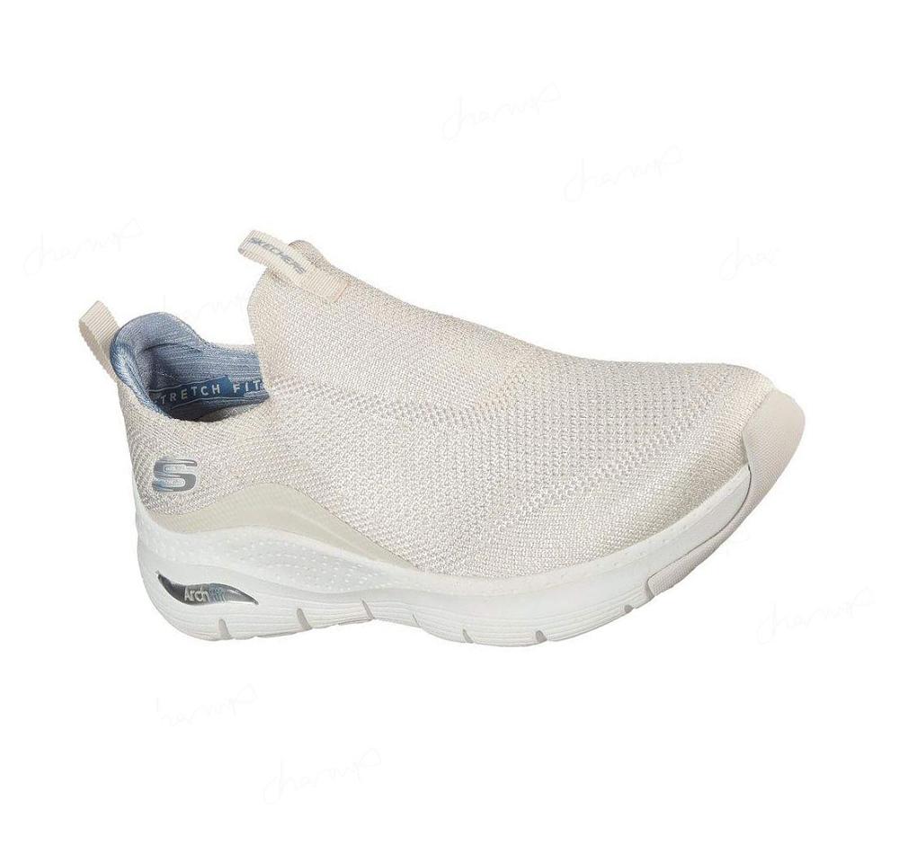 Zapatillas Sin Cordones Skechers Arch Fit - Keep It Up Mujer Blancas | A0A9E_AR