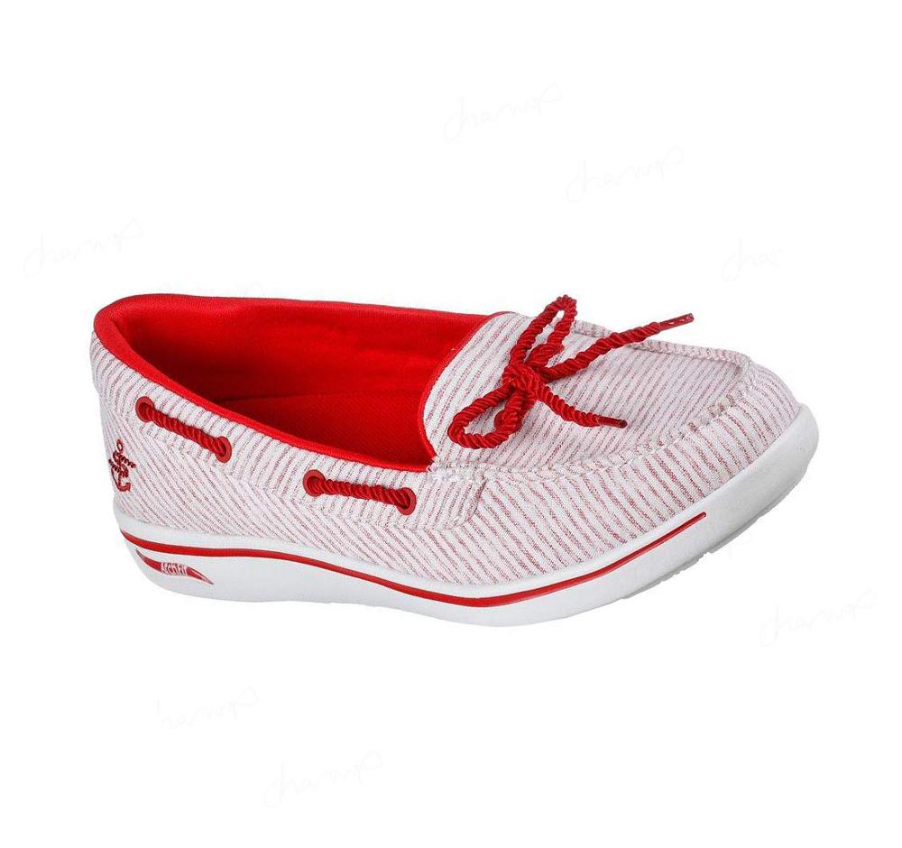 Zapatillas Sin Cordones Skechers Arch Fit Uplift - Coastal Breeze Mujer Rojas Blancas | A188K_AR