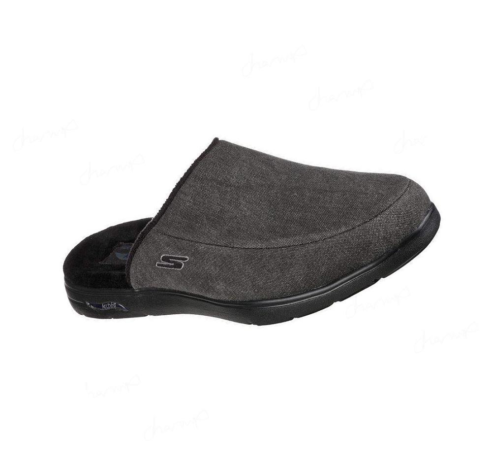 Zapatillas Sin Cordones Skechers Arch Fit Lounge Hombre Negras | AA93G_AR